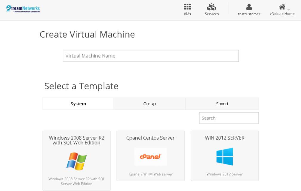 Stream Networks OpenNebula Vnebula
